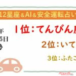 【12星座＆AI&安全運転占い】今日のあなたの運勢は？