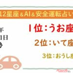 【12星座＆AI&安全運転占い】今日のあなたの運勢は？