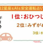 【12星座＆AI&安全運転占い】今日のあなたの運勢は？