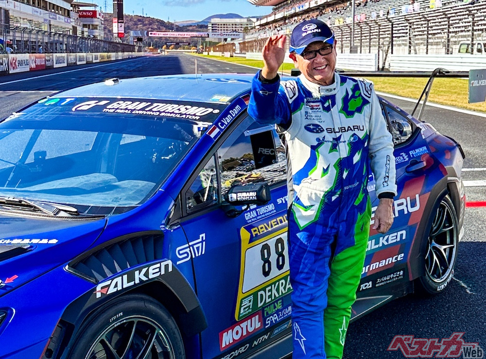 モリぞう スバル大崎社長が圧巻の走りに驚愕!! モリゾウさんがニュル「スバル