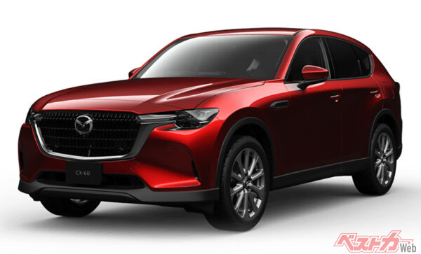 マツダ CX-60 25S Lパッケージ・2WD（価格：363万5600円）全長4740×全幅1890×全高1685mm、2.5L、直4（188ps/25.5kgm）、14.1km/L