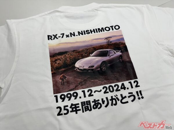 感銘を受けたのでベストカーWebもTシャツを制作し西本さんにプレゼント