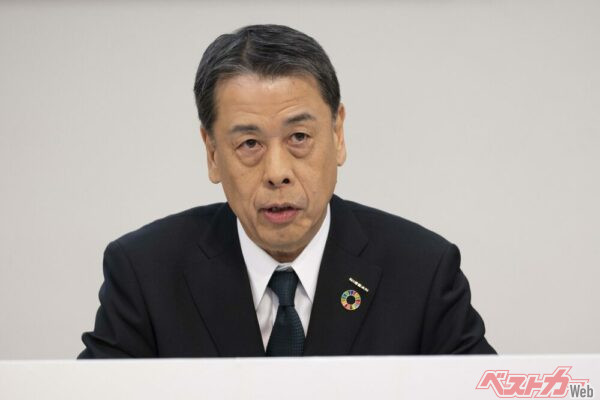 日産の内田誠取締役兼代表執行役社長兼CEO。11月の2024年度上期決算発表の際、「事業のコアである商品力を高め、再び日産を成長軌道に戻す」としていた