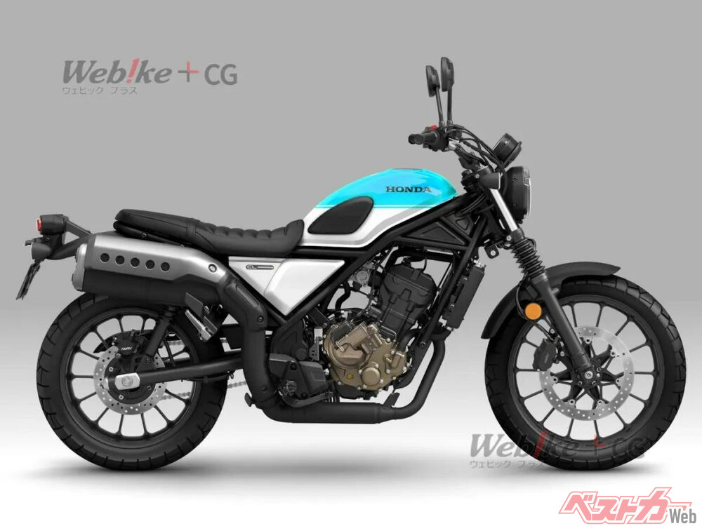 CL250 Eクラッチ(編集部予想CG)ビギナー以外にも恩恵の大きいEクラッチが250ccクラスに揃えば、ミドルクラスのラインナップは一気に充実する!