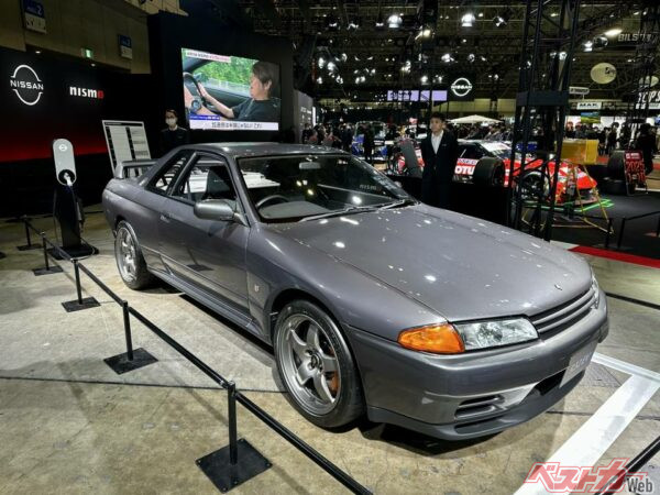 パッと見はまるで普通のR32GT-Rだが、日産はなんとEV化してきた