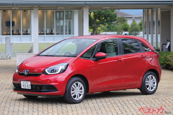 渡辺陽一郎氏が1位に選んだコンパクト＆ハッチバックはホンダ フィット（172万400～284万6800円）2022年のマイナーチェンジで1.5L e:HEVはモーター出力が14ps向上した