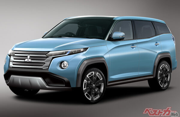 【ディーゼルに力を入れる三菱】三菱は2.5Lのディーゼルハイブリッドシステムを開発。好燃費システムで次期パジェロへの搭載が有力視される（画像はベストカーによる予想CG）