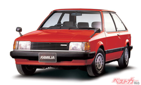 若い世代を中心に大ヒットを記録した5代目マツダ ファミリア