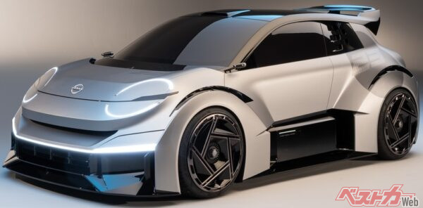 2023年にイギリスデザインセンターが発表した、コンセプトカー「Concept 20-23」。マイクラをベースとした未来のハッチバックをイメージしていた