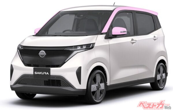 同じく「WANOiRO」で、ピンク色で仕立てられている「深桜(こきさくら)」。ブース内に出品されたモデルだ