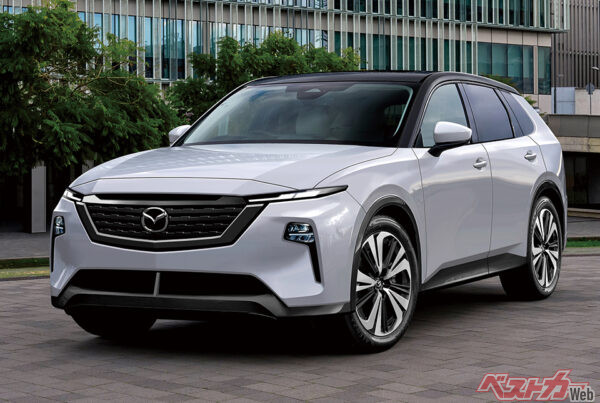 キープコンセプトながら、CX-60などと同じく洗練された都会派に生まれ変わる（ベストカー編集部作成の予想CG）