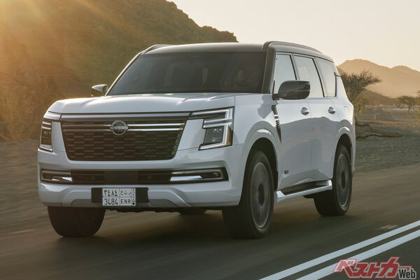 2024年11月登場の日産 パトロール。日本では「サファリ」の名で2007年まで販売されていた