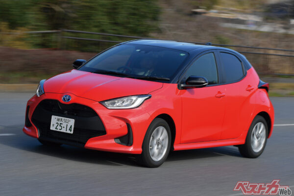 トヨタ ヤリス（150万1000〜269万4000円）。発売から5年近く経過するヤリスだが、基本的な構成に大きな変化はない