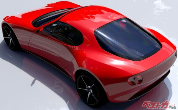 アイコニックSPはリアスタイルが秀逸。なだらかなリアガラスや盛り上がったフェンダーラインなど、スポーツモデルに相応しい色気のあるデザインだ。次期ロードスターRFになるか!??