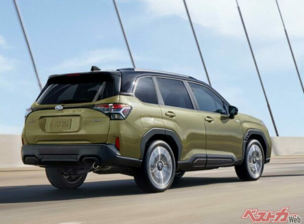 ブラックのCピラーや一文字テールランプ、ワイドフェンダーが新しい