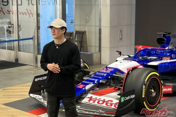 F1ドライバー角田裕毅の取材会も実施された