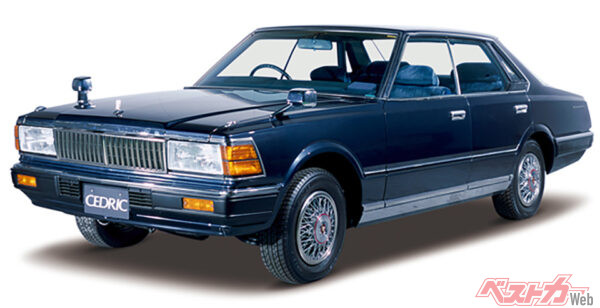 1979年登場の国産乗用車初のターボモデルとなったセドリック