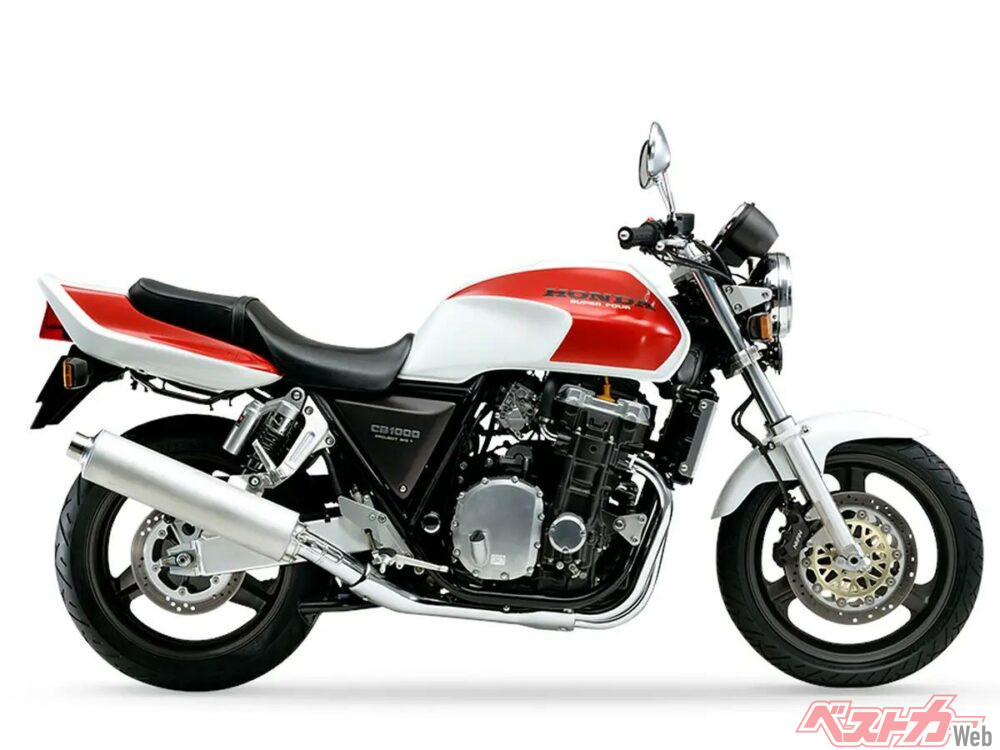 CB1000 Super Four（1992）プロジェクトBIG1の第1号機。以降シリーズがフラッグシップネイキッドを担ってきた。
