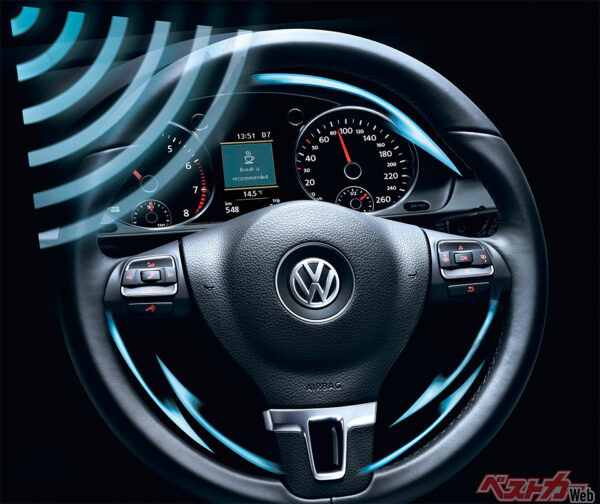 VWパサートの疲労検知システムの作動イメージ