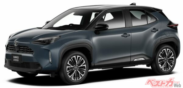 コンパクトSUVの人気者、トヨタヤリスクロス。マグナイトはコレより、全長で186mm、全幅で7mm小さい。この「小ささ」がいいんです