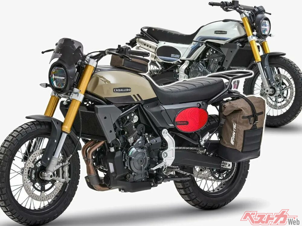 キャバレロ・スクランブラー700をツーリング仕様に!「デラックス」と キャバレロ・スクランブラー700をツーリング仕様に!「デラックス」と