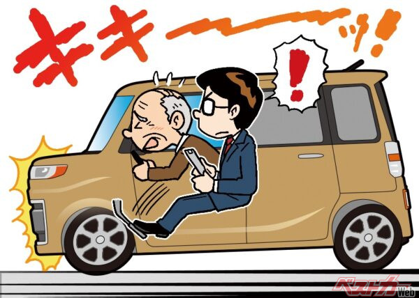 過去3年間に一定の違反歴がある75歳以上の方は、「認知機能検査」の前に「運転技能検査」を受ける義務がある。こんな感じで検査員からブレーキを踏まれないようにしたいですね!