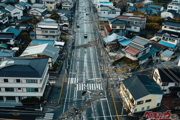 自分のクルマが緊急車両や災害救援車両の妨げとなることがないよう、事前に対策を確認しておこう（PHOTO：Adobe Stock_Kien）