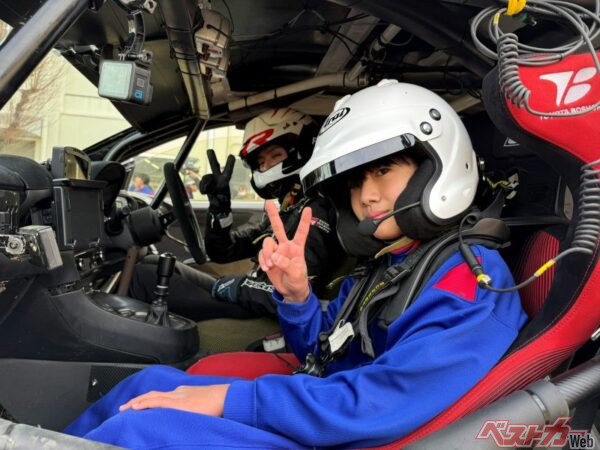 ハラハラドキドキの同乗体験で、みんなラリー好きになってくれたようだ