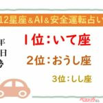 【12星座＆AI&安全運転占い】今日のあなたの運勢は？