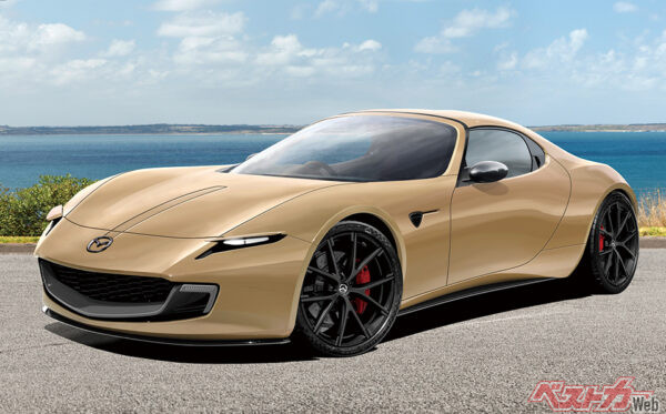 マツダ RX-7　ロータリースポーツ（ベストカー編集部作成の予想CG）