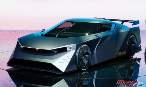 GT-Rのような佇まいが特徴のハイパーフォースは2023年にジャパンモビリティショーで展示された