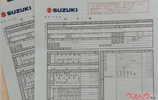 メーカーのスズキは転売防止対策を徹底しているようだ