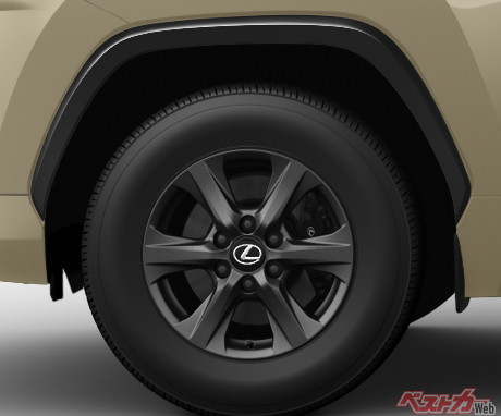 18インチアルミホイール（マットグレーメタリック塗装）／ホイールアーチモール（ブラック）