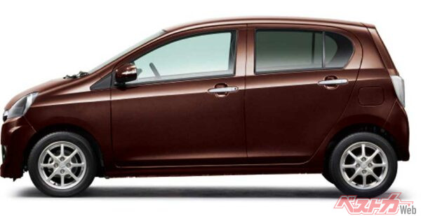 ミライースの一番人気のカラーは、有料色のプラムブラウンクリスタルマイカ