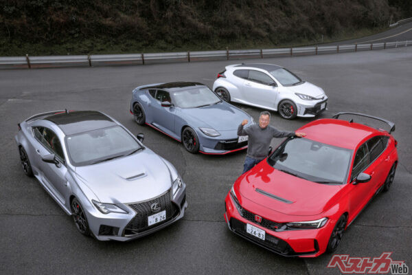 取材に随行した担当が特に惹かれたのはこちらもファイナルのレクサスRCF。V8サウンドがええな~~!!