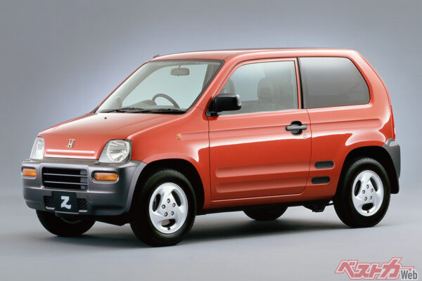 2代目ホンダ Z（1998年登場）。ターボと自然吸気、2種のエンジンを設定し、4WDが組み合わされる。中古相場：約20万～90万円