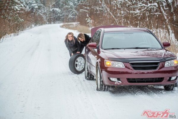 レーダークルーズコントロールなども同様に、雪道での使用は控えてほしい(Yevhen@Adobestock)