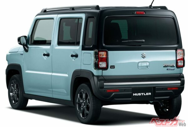 上の画像のリア。「タフワイルド」は後ろ姿もブラックが利いてカッコいい~