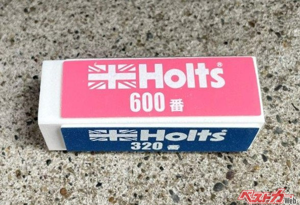 320番、600番、1200番、3500番の4面になっているサンドブロック