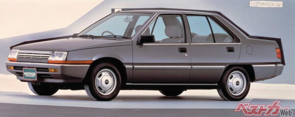 ミラージュといえばサイボーグの影響もあってかハッチバックが有名だがセダンも実はなかなかスゴイ