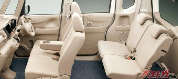 軽自動車とは思えない車内の広さ
