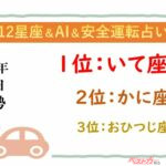 【12星座＆AI&安全運転占い】今日のあなたの運勢は？