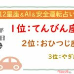 【12星座＆AI&安全運転占い】今日のあなたの運勢は？