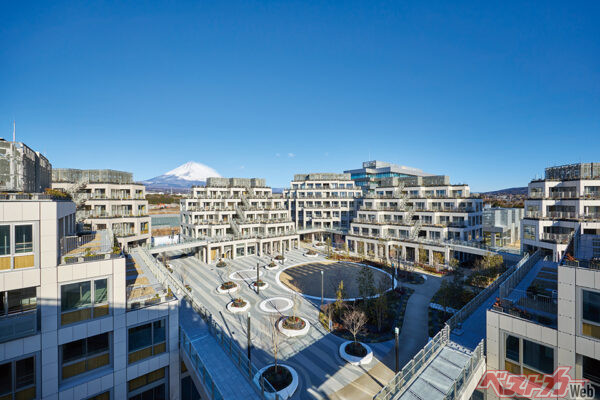 住居棟は富士山が一望できる部屋もある。2025年秋からトヨタ自動車の社員が入るという