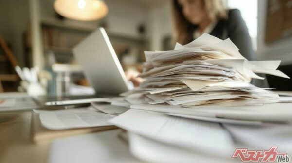 トヨタ流ならこんなに散らかっていてはダメ! 仕事以外に時間がとられてしまっては生産性もDOWNだ(izzyU@Adobe Stock)