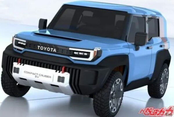 2021年にトヨタが発表したコンセプトカーの一台、コンパクトクルーザーEV。デザインはランクル250に近いが、ショートボディのSUVスタイル。ランクルFJのデザインに活かされるかも