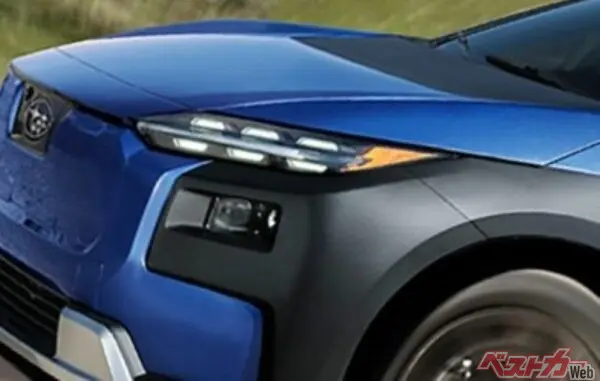 スバルの新型EVがアメリカで初公開！　トヨタと共同開発第2弾でリアオーバーハングが長い!!　まさにソルテラのワゴン版!?　