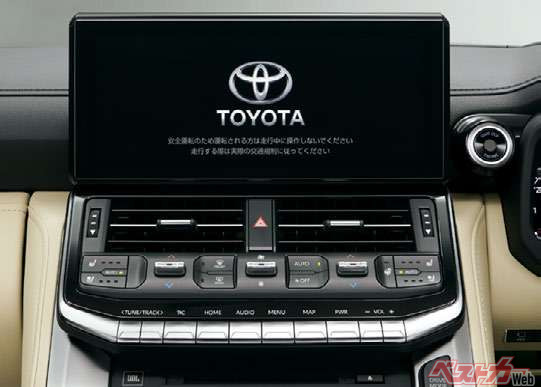 ランドクルーザー ZXに搭載されているT-Connect SDナビゲーションシステム