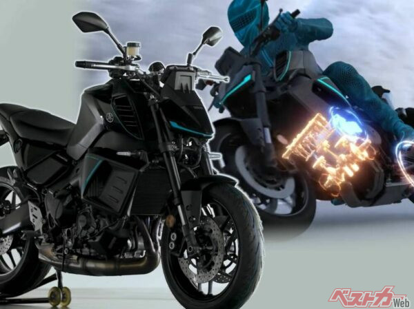 【！？】「MT-09ハイブリッド」突如出現！ ヤマハからスポーツライディングと環境性能を両立させる試作機が登場