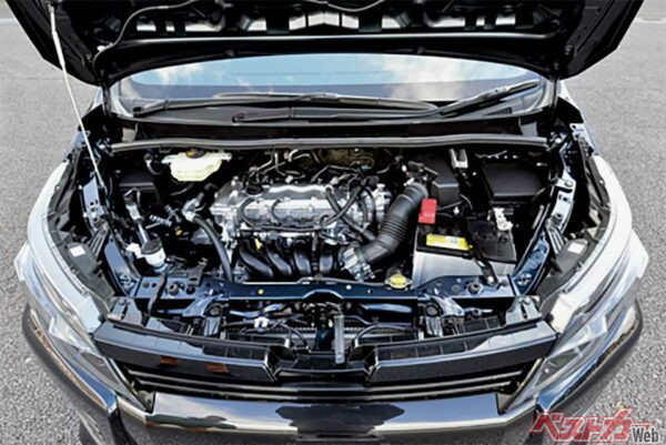 1986cc、直4DOHC、最高出力152ps／6100rpm、最大トルク19.7kgm／3800rpm、JC08モード燃費16.0km/L（FF）、14.8km/L（4WD）